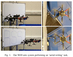 Aerial Manipulation Using Hybrid Force and Position NMPC Applied to Aerial Writing